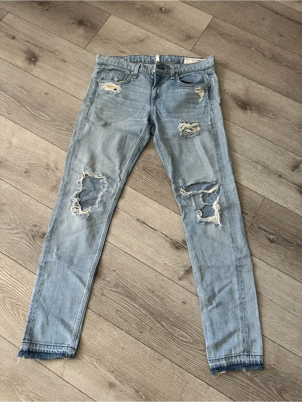 Rag & Bone Boyfriend Distressed Jeans